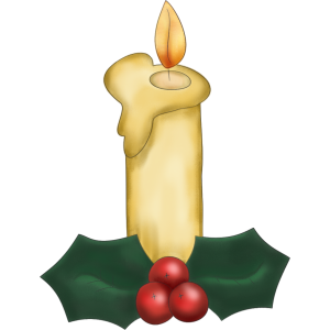Christmas Candle With Holly stampette avatar image