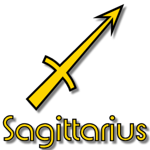 Sagittarius Zodiac Sign Yellow stampette avatar image
